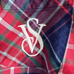 Victoria's Secret Long Sleeve Pajama Set Plaid Size XL